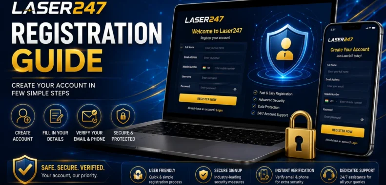 Laser247 Registration Guide explains the general account creation process
